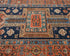 3x5 Blue Rust Aryana Afghan Hand Knotted Veg Dye Wool Area Rug